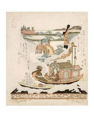 Legend of Hakuraku-ten, c. 1815 - фото 1