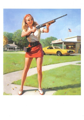 Skeet Club, NAPA calendar illustration, 1974 - фото 1