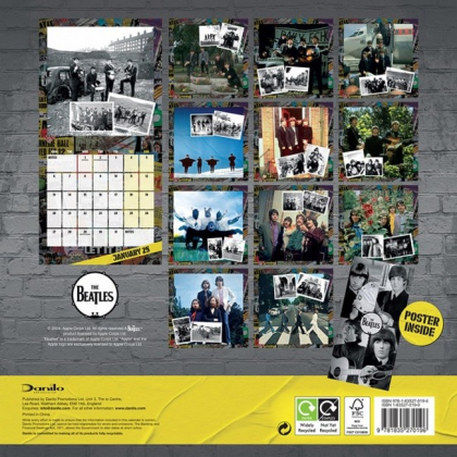 Календар The Beatles 2025 Calendar - фото 2