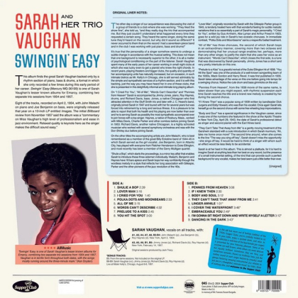 Sarah Vaughan And Her Trio &ndash; Swingin&#039; Easy - фото 2