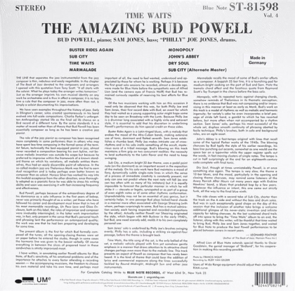 Bud Powell &ndash; Time Waits - фото 2