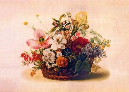 Кошик з квітами - фото 1