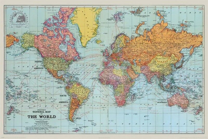 Stanfords General Map Of The World - Colour - фото 1