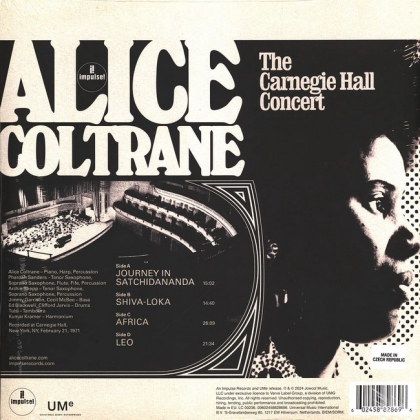 Alice Coltrane &ndash; The Carnegie Hall Concert - фото 2