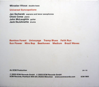 Miroslav Vitous &ndash; Universal Syncopations - фото 2