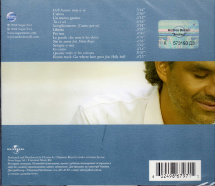 Andrea Bocelli &ndash; Andrea - фото 2