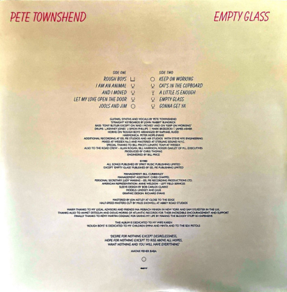 Pete Townshend &ndash; Empty Glass - фото 3