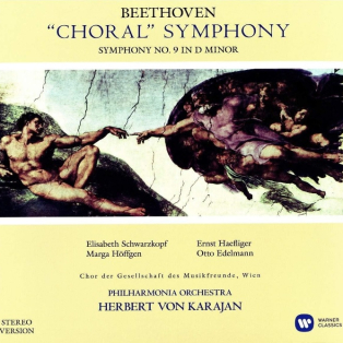 Beethoven, Elisabeth Schwarzkopf, Marga Höffgen, Ernst Haefliger, Otto Edelmann, Chorus Of The Gesellschaft Der Musikfreunde, Vienna, Philharmonia Orchestra, Herbert von Karajan – "Choral Symphony" Symphony No. 9 In D Minor