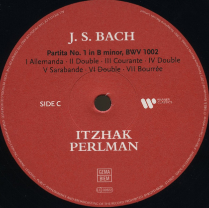 J.S. Bach, Itzhak Perlman &ndash; Sonaten Und Partiten - фото 5