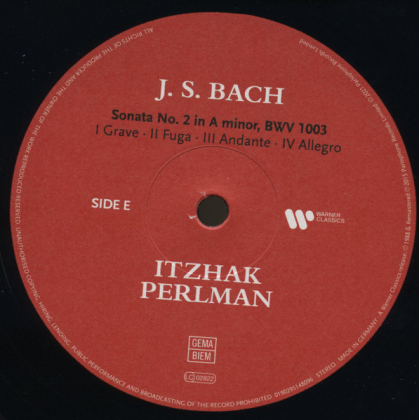 J.S. Bach, Itzhak Perlman &ndash; Sonaten Und Partiten - фото 7