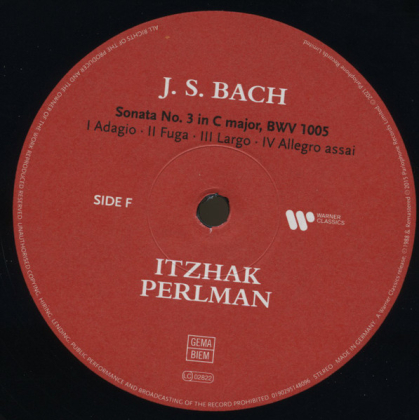 J.S. Bach, Itzhak Perlman &ndash; Sonaten Und Partiten - фото 8