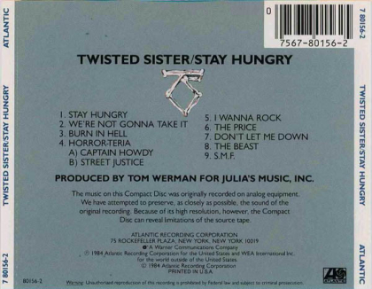 Twisted Sister &ndash; Stay Hungry - фото 2