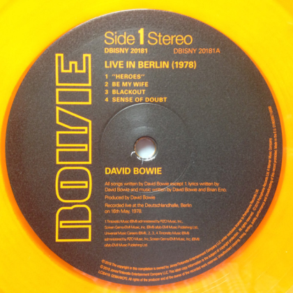 David Bowie &ndash; Live In Berlin [1978] L.P. - фото 5