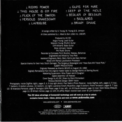 AC/DC &ndash; Flick Of The Switch - фото 19