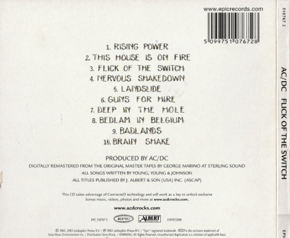 AC/DC &ndash; Flick Of The Switch - фото 2