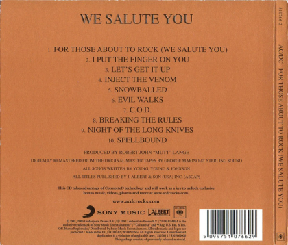 AC/DC &ndash; For Those About To Rock - We Salute You - фото 2