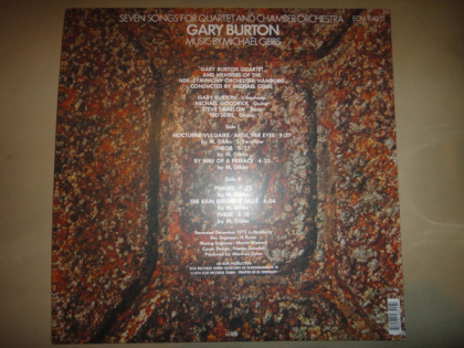 Gary Burton – Seven Songs For Quartet And Chamber Orchestra - фото 2 Gary Burton – Seven Songs For Quartet And Chamber Orchestra - фото 2