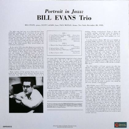 Bill Evans Trio – Portrait In Jazz - фото 2 Bill Evans Trio – Portrait In Jazz - фото 2