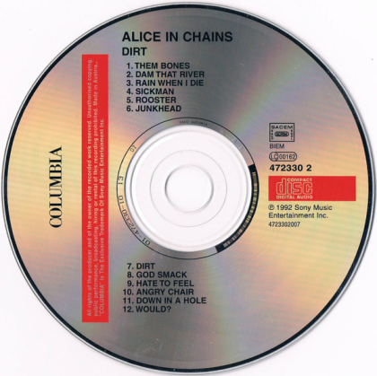 Alice In Chains – Dirt - фото 3 Alice In Chains – Dirt - фото 3
