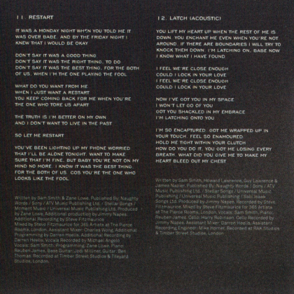 Sam Smith – In The Lonely Hour - фото 10 Sam Smith – In The Lonely Hour - фото 10