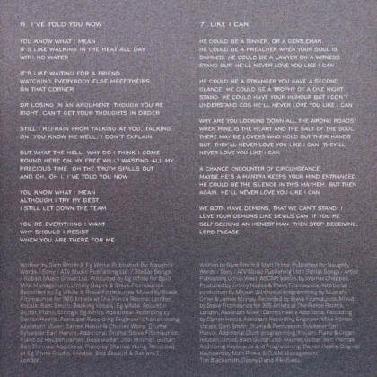 Sam Smith – In The Lonely Hour - фото 7 Sam Smith – In The Lonely Hour - фото 7