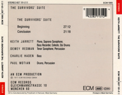 Keith Jarrett &ndash; The Survivors' Suite - фото 2