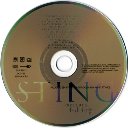 Sting – Mercury Falling - фото 3 Sting – Mercury Falling - фото 3