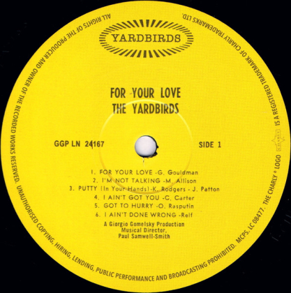 The Yardbirds &ndash; For Your Love - фото 3