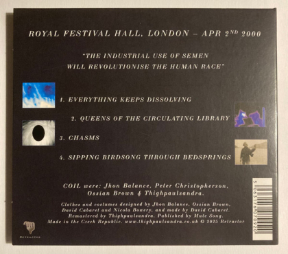 Coil &ndash; Live One - London Spring 2000 - фото 2