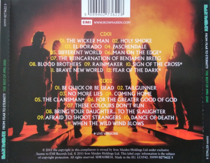 Iron Maiden &ndash; From Fear To Eternity: The Best Of 1990-2010 - фото 2