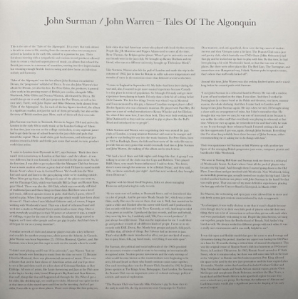 John Surman / John Warren – Tales Of The Algonquin - фото 3 John Surman / John Warren – Tales Of The Algonquin - фото 3