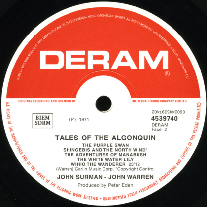 John Surman / John Warren – Tales Of The Algonquin - фото 6 John Surman / John Warren – Tales Of The Algonquin - фото 6