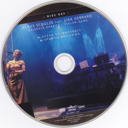 Klaus Schulze Feat. Lisa Gerrard &ndash; Dziękuję Bardzo - Vielen Dank - фото 5
