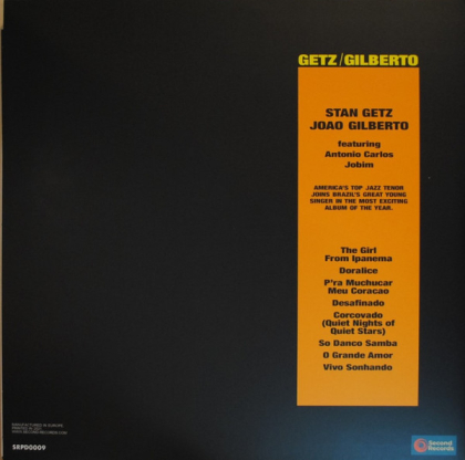 Stan Getz, Jo&atilde;o Gilberto Featuring Antonio Carlos Jobim &ndash; Getz / Gilberto - фото 2